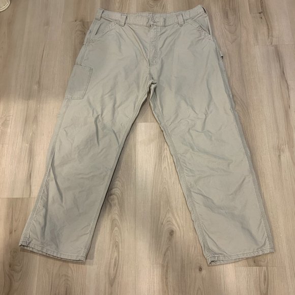 Carhartt B151 - Canvas Work Loose Fit Pant Dungarees Tan W42 L32 - Picture 1 of 7